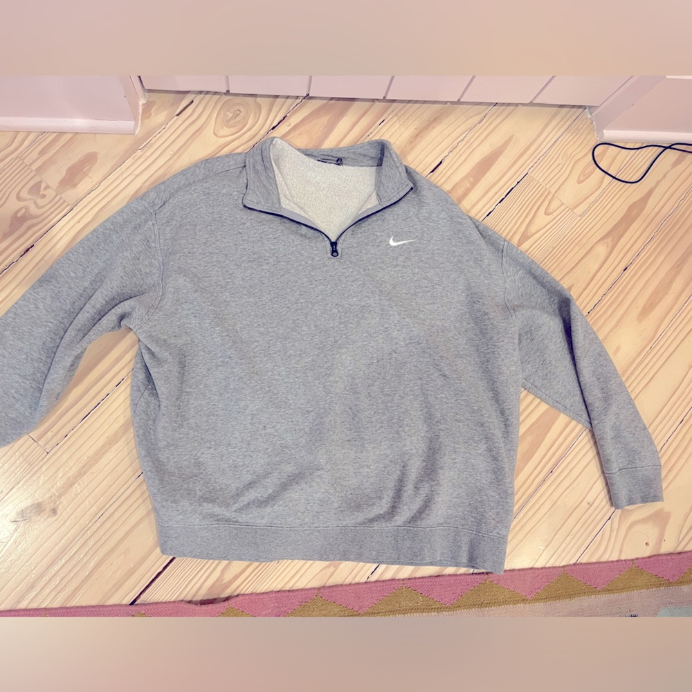Quarter Zip Grey Nike Sweatshirt